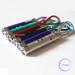 5mw 650nm超ミニレーザーポインター キーホルダー型 猫おもちゃ用 ペット用 赤色レーザー 3in1