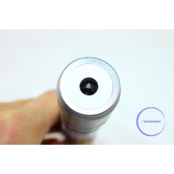 充電式レッドレーザーポインター懐中電灯100mwレーザー　シルバーの外観
