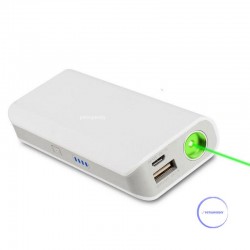 バックアップのレーザーモバイルパワー5200mah 50mwグリーンレーザー