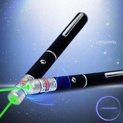 レーザーポインター1mw緑色 ペン型指し棒 グリーンレーザー出力1mw 距離約500m-1000m